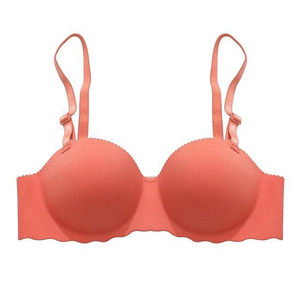 Sexy Bras Push Up Seamless Underwear For Women Solid Color Wireless Lingerie Gather Convertible Straps Brassiere
