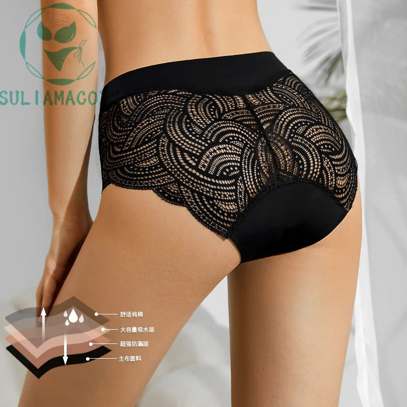 Lace Underwear - High-waisted Design for Plus Sizes
