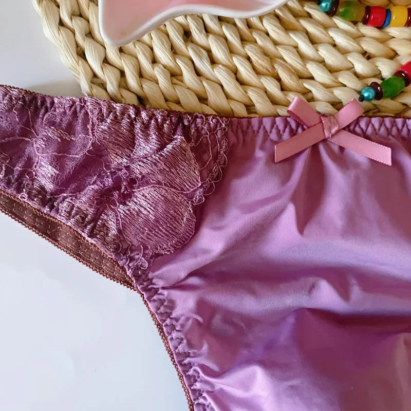 Man's Embroidered Lace Thong
