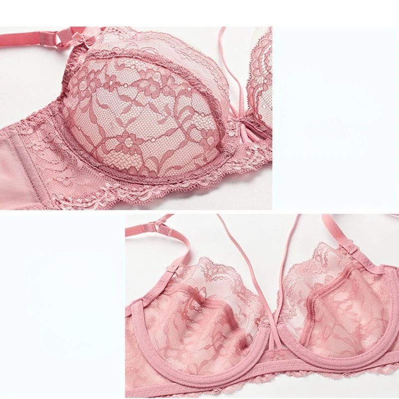 Sexy Lingerie Plus Size Women's Bra and Panty Set Sexy Lace